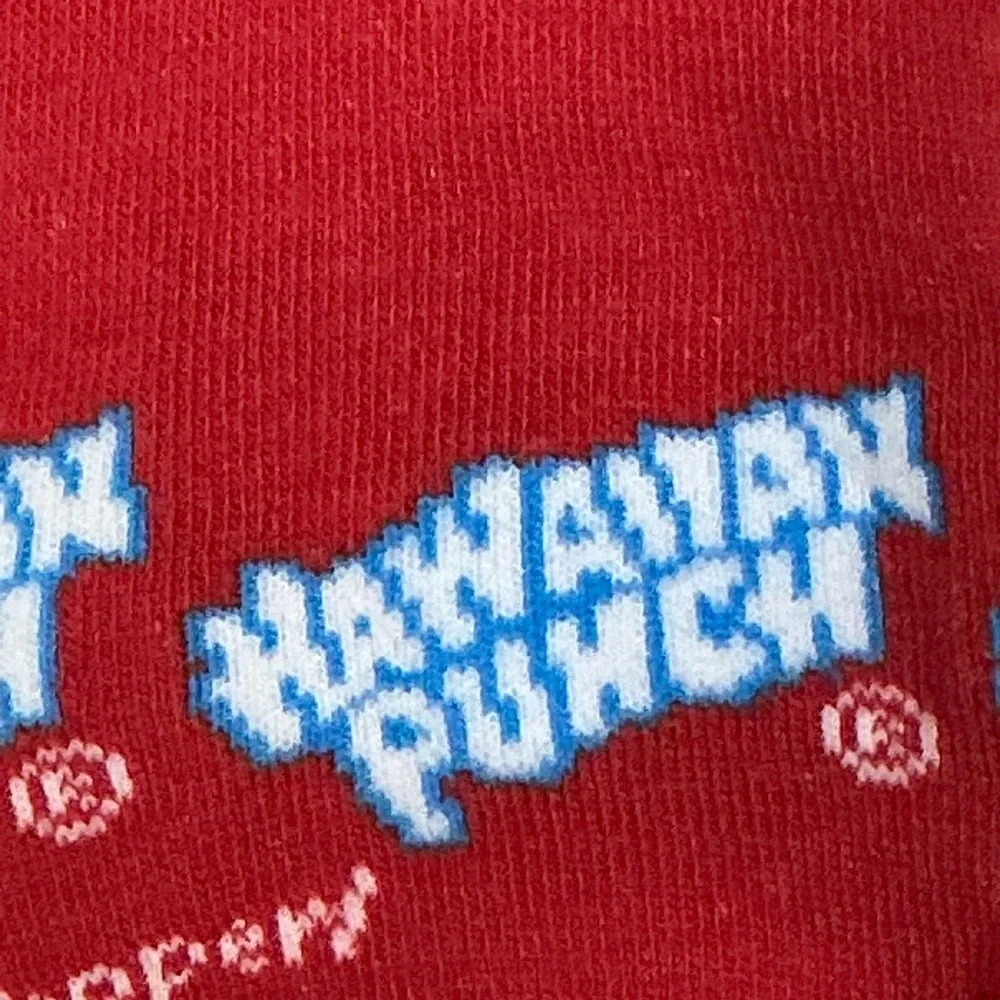 Hawaiian Punch Crew Socks Mens Novelty Funny Print Unisex OS Shoe Size 6-12 New